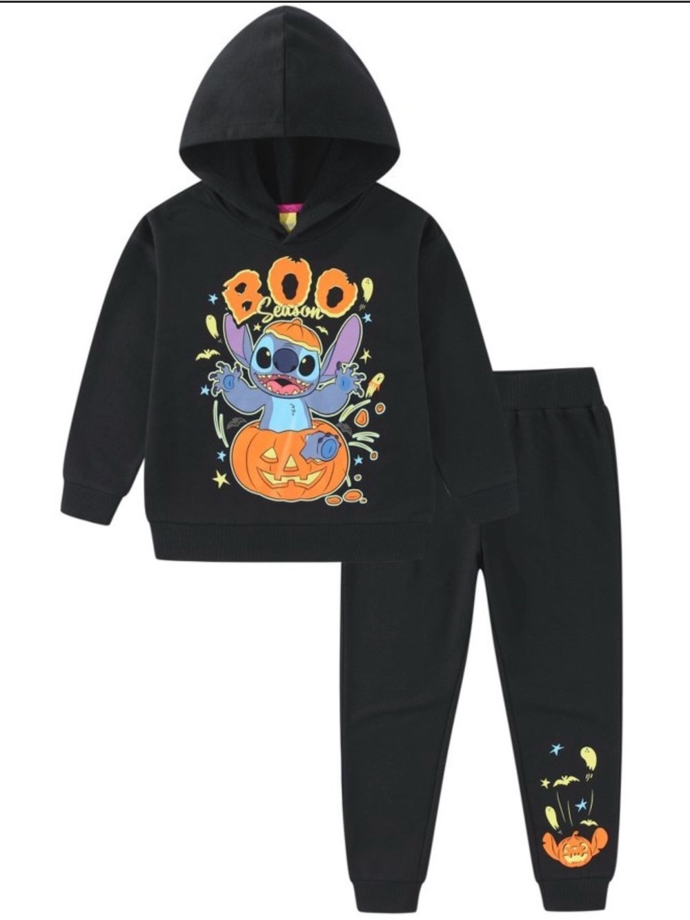 Disney Lilo & Stitch Halloween Hoodie & Joggers Set - Size 3T (NWT)